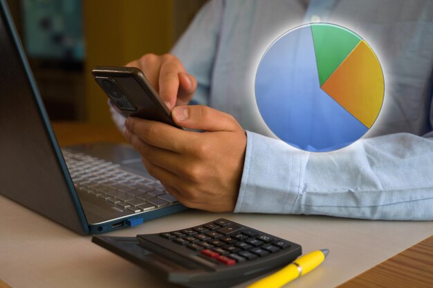 Grafico de analise de custos e investimento em marketing digital