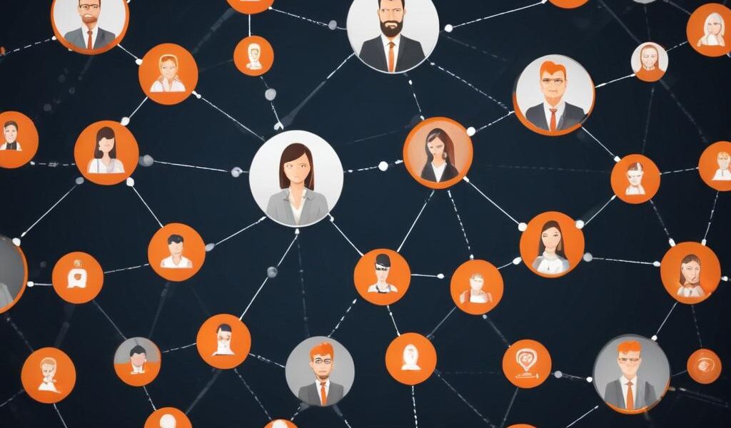 Rede de profissionais B2B conectados para geração de leads via LinkedIn Ads