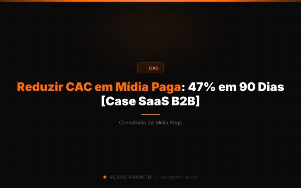 Reduzir CAC em Mídia Paga: 47% em 90 Dias [Case SaaS B2B] - Nexus Growth