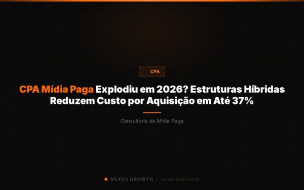 CPA Mídia Paga Explodiu em 2026? Estruturas Híbridas Reduzem Custo por Aquisição em Até 37% - Nexus Growth