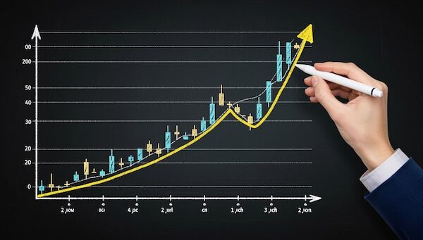 Grafico comparativo de retorno sobre investimento em diferentes canais