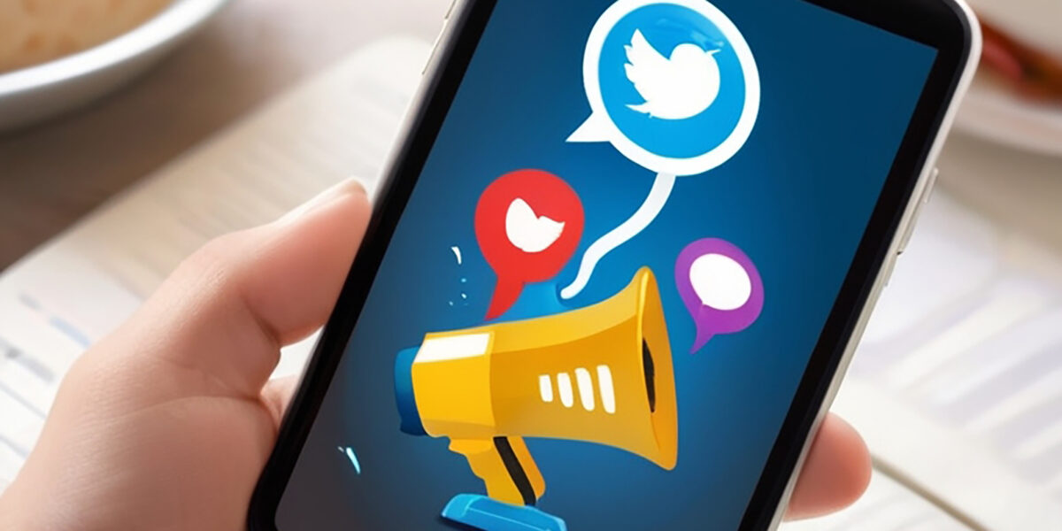 Interface de campanhas de anuncios em redes sociais com dados de performance