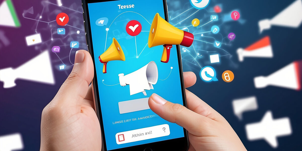 Interface de campanhas de anuncios em redes sociais com dados de performance